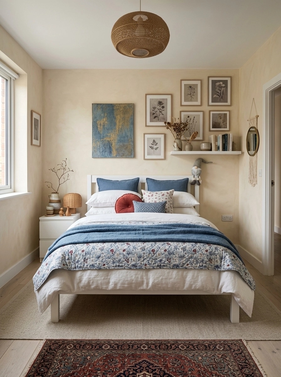 Bohemian Bedroom design — interior photo by GenRoom AI