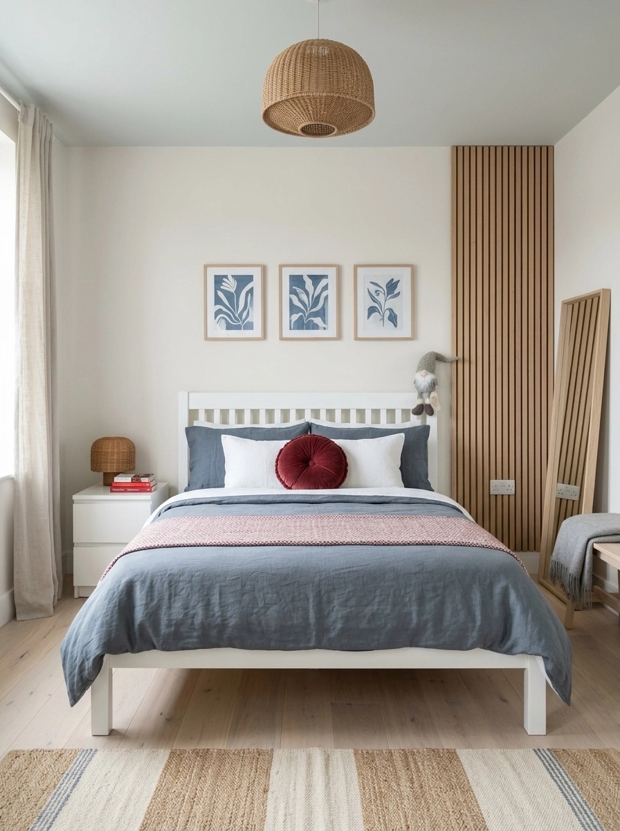 Scandinavian Bedroom design — interior photo by GenRoom AI