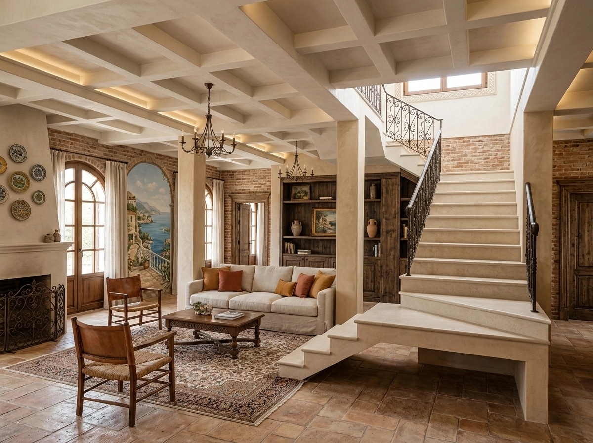 Interior design in Mediterranean style — Living Room by GenRoom AI