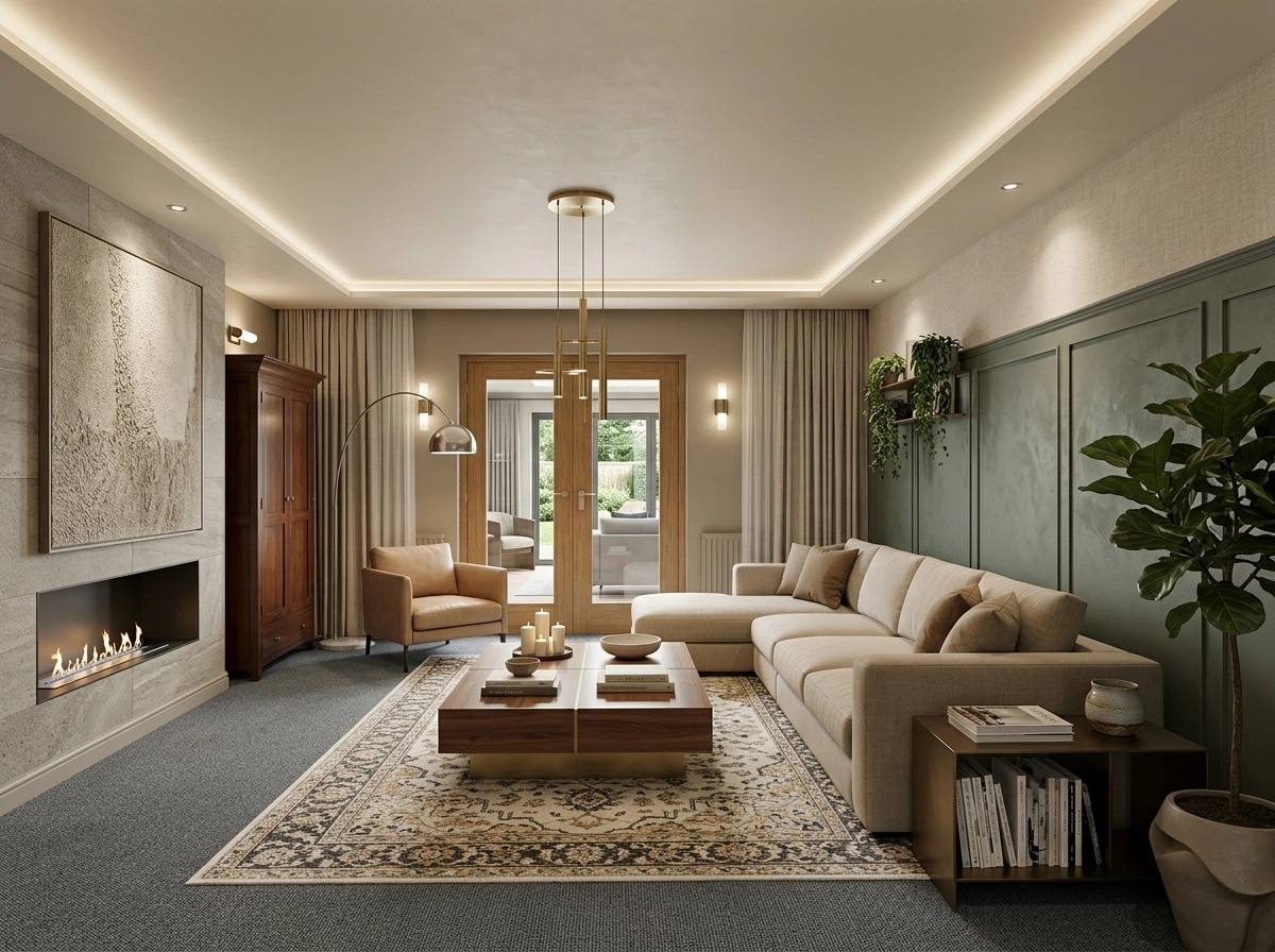 Interior design in Contemporary style — Living Room by GenRoom AI
