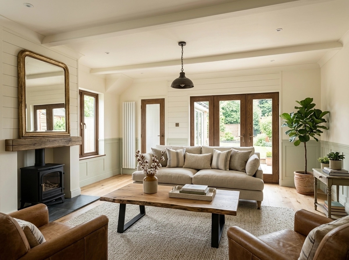 Modern Farmhouse Salon design — interior photo by GenRoom AI
