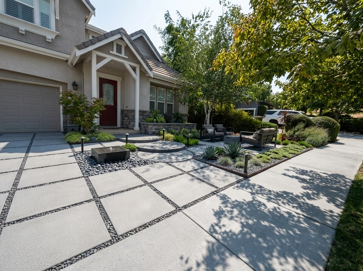 Landscape design in Minimalist Yard style — Yard by GenRoom AI