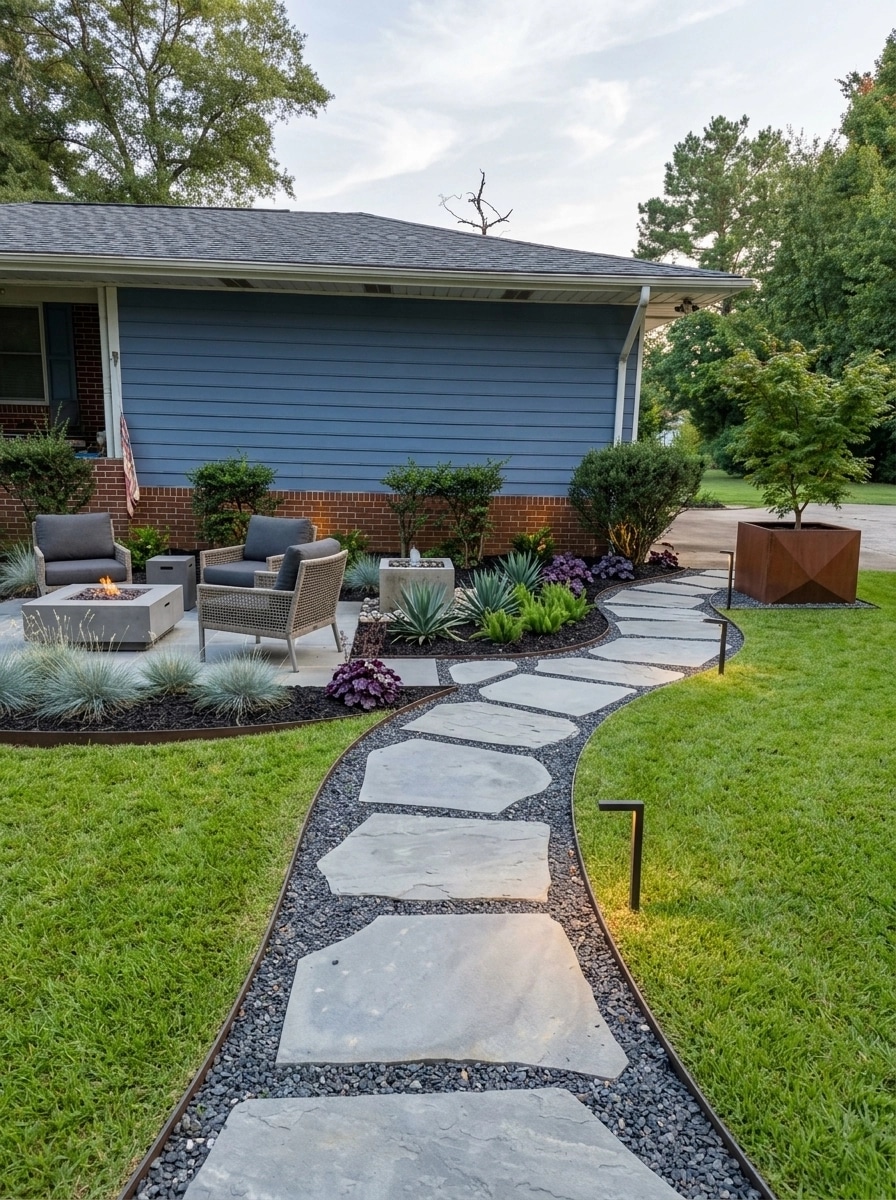 Landscape design in Contemporary Yard style — Yard by GenRoom AI