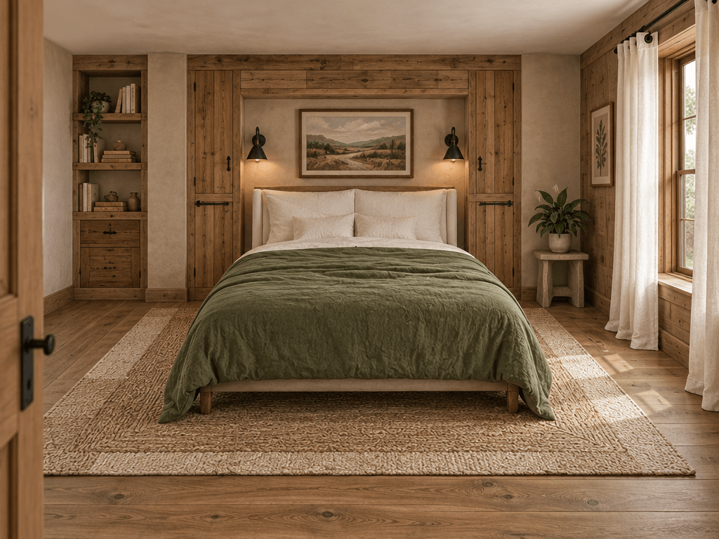 Interior design in Rustic style — Bedroom by GenRoom AI