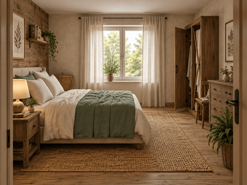 Interior design in Rustic style — Bedroom by GenRoom AI