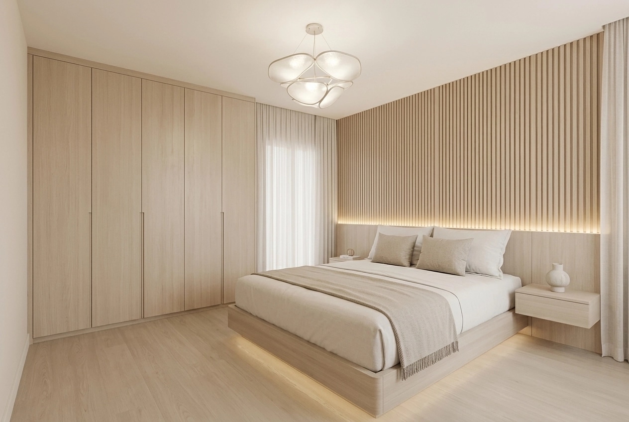 Minimalism Bedroom design — interior photo by GenRoom AI