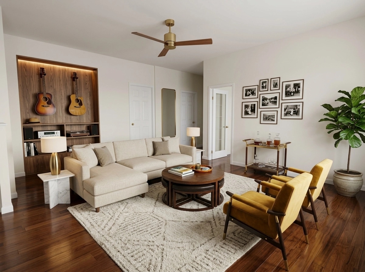 Interior design in Contemporary style — Living Room by GenRoom AI