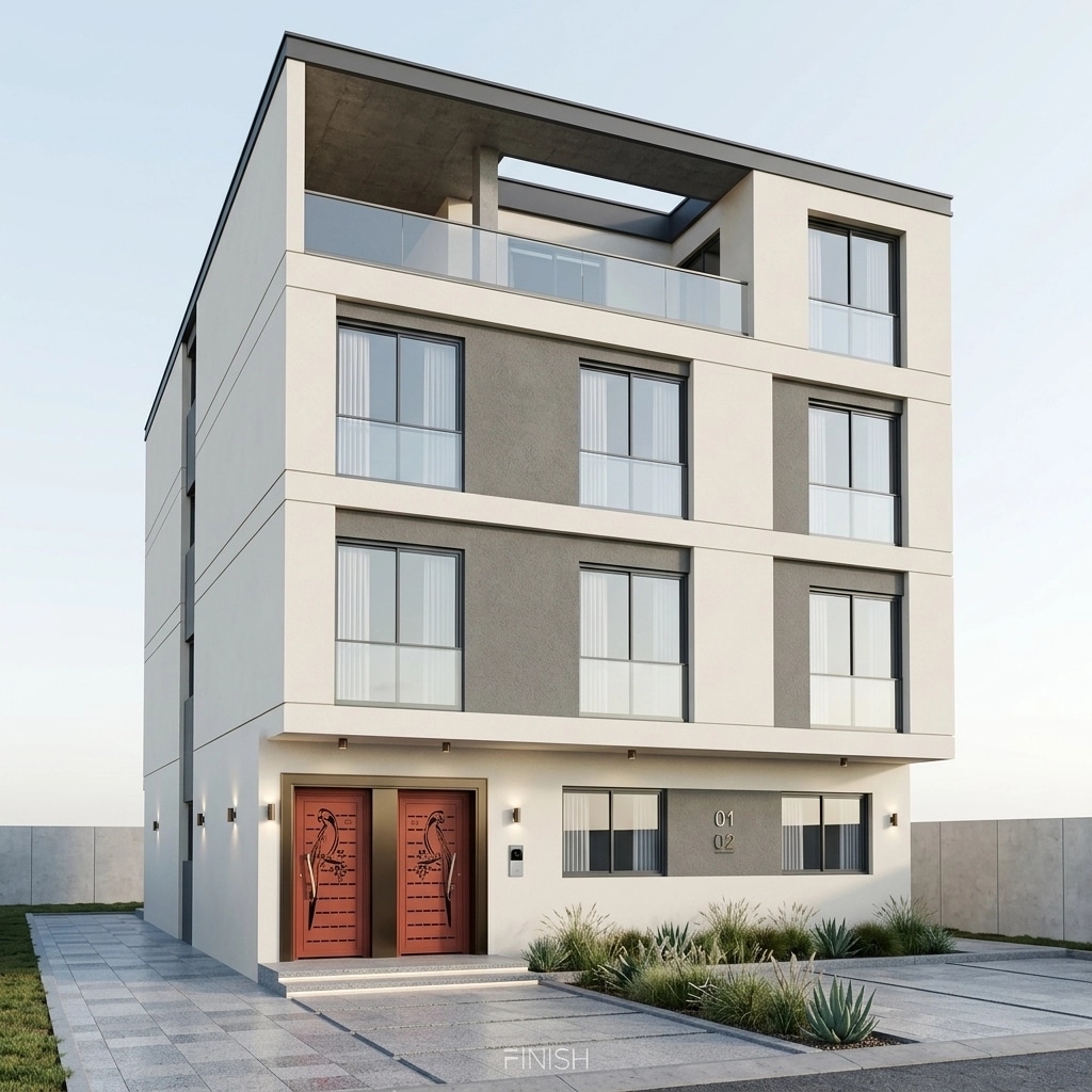 Minimalist Facade Facade design — facade photo by GenRoom AI