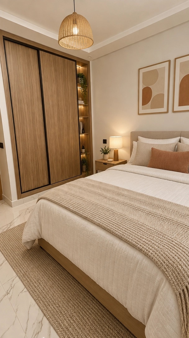 Interior design in Scandinavian style — Bedroom by GenRoom AI