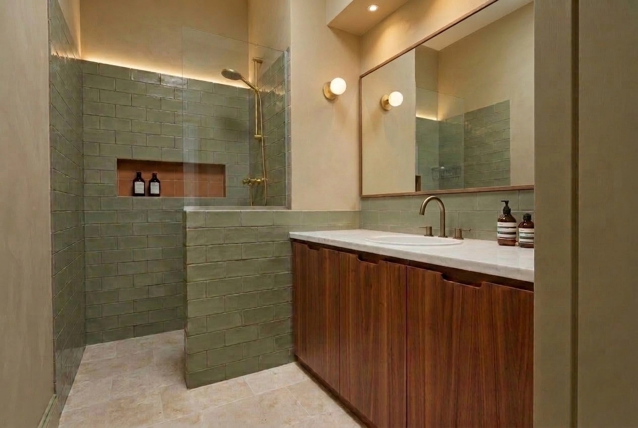 Bathroom interior in no_style style — photo by GenRoom AI