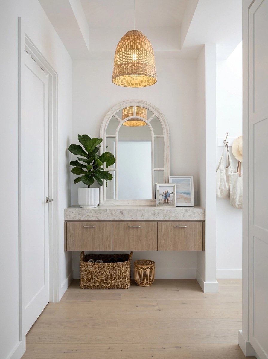 Hallway interior in Coastal / Hamptons style — photo by GenRoom AI