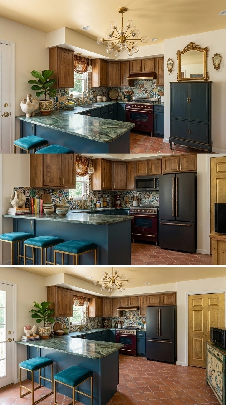Kitchen interior in Eclectic style — photo by GenRoom AI