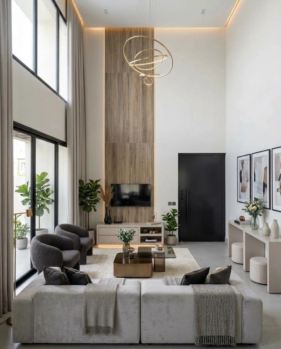 Interior design in Contemporary style — Living Room by GenRoom AI