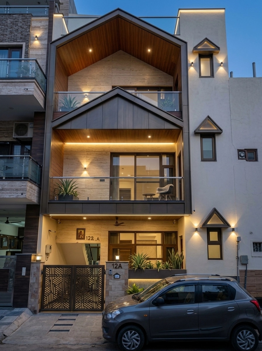 Facade design in Contemporary Facade style — Facade by GenRoom AI