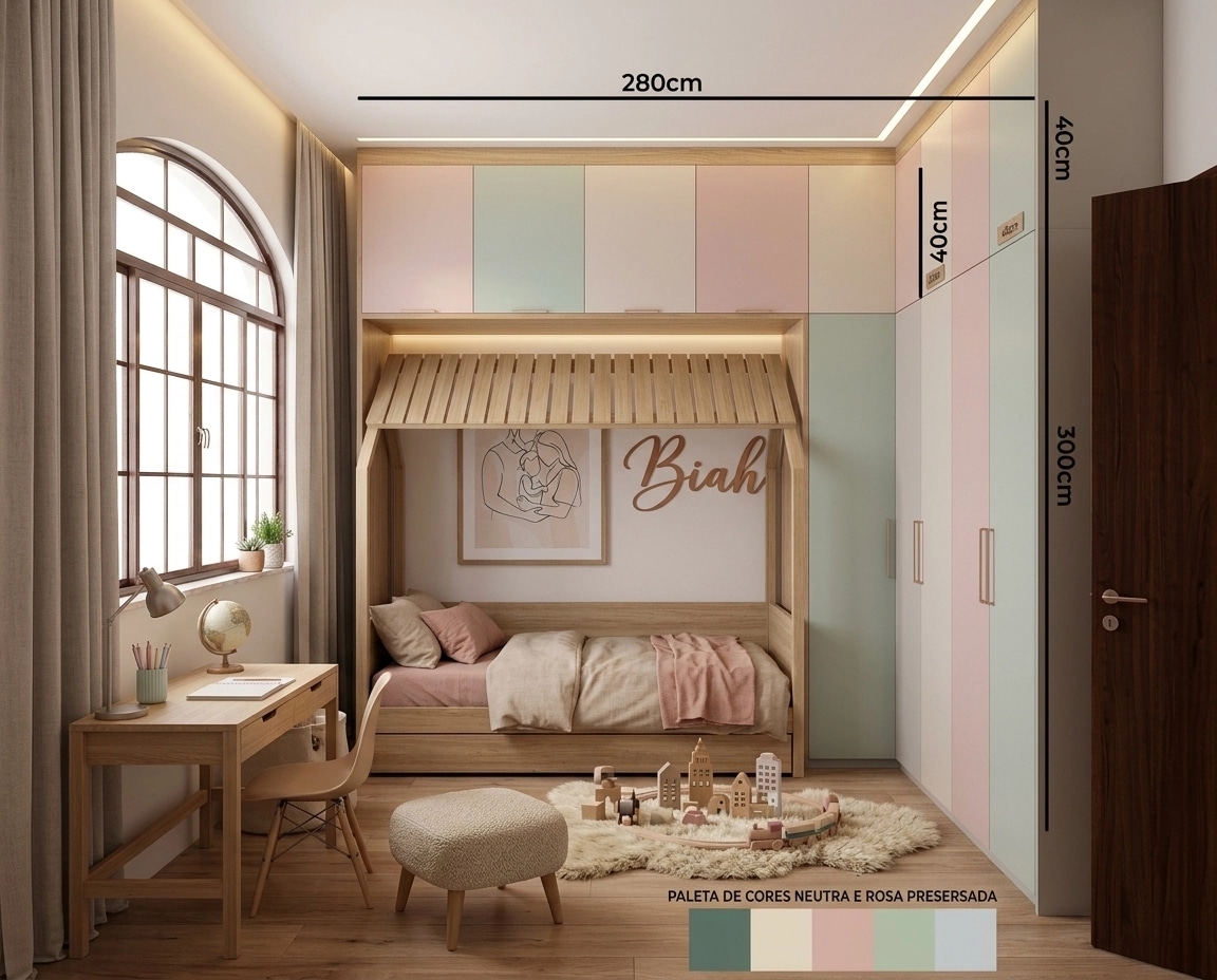 Interior design in Scandinavian style — Kids Room by GenRoom AI