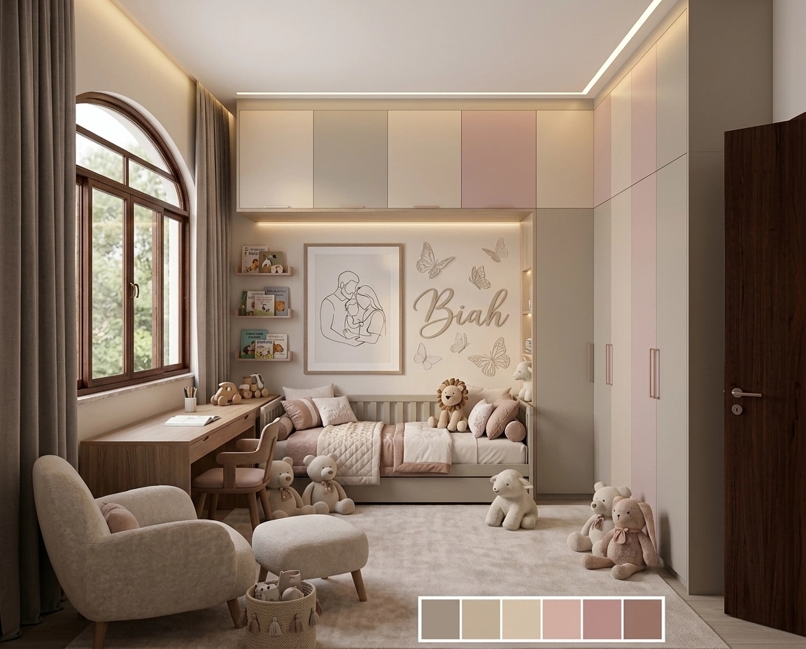 Interior design in Transitional style — Kids Room by GenRoom AI