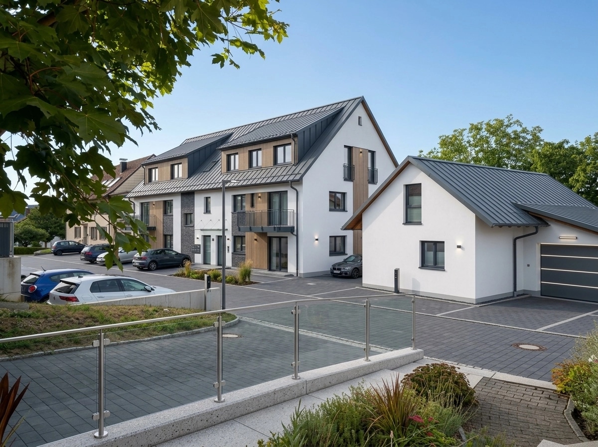 Facade design in German Modernist Facade style — Facade by GenRoom AI
