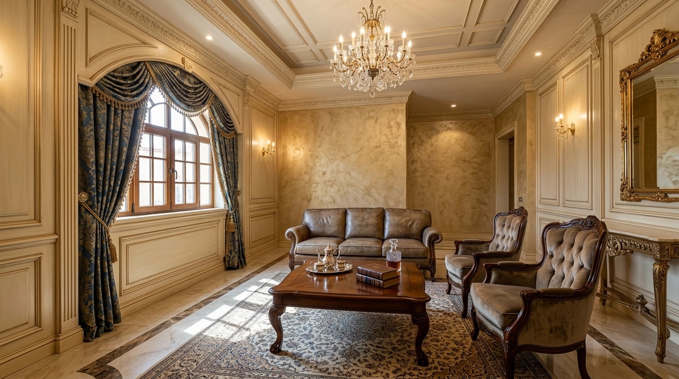 Interior design in Classic style — Living Room by GenRoom AI