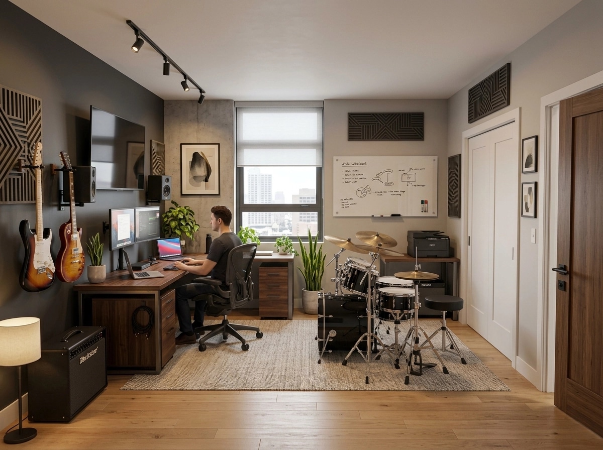 Interior design in Contemporary style — home_office by GenRoom AI