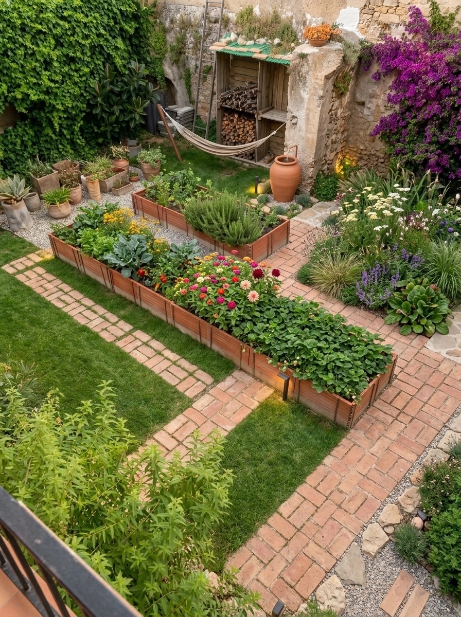 Landscape design in Eco Natural Garden style — Yard by GenRoom AI