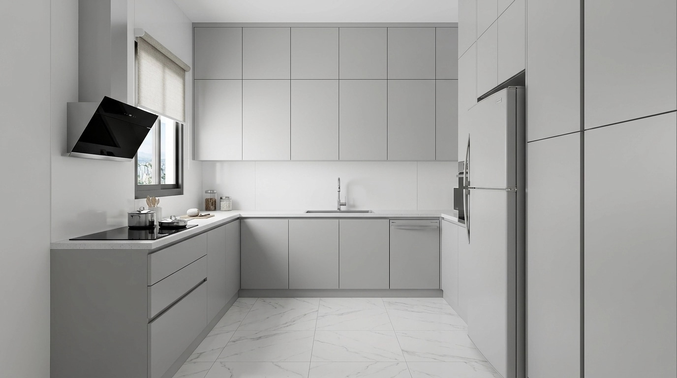 Minimalism Kitchen design — interior photo by GenRoom AI