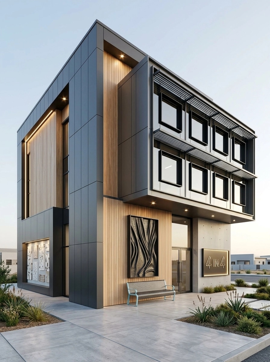 Facade design in Contemporary Facade style — Facade by GenRoom AI