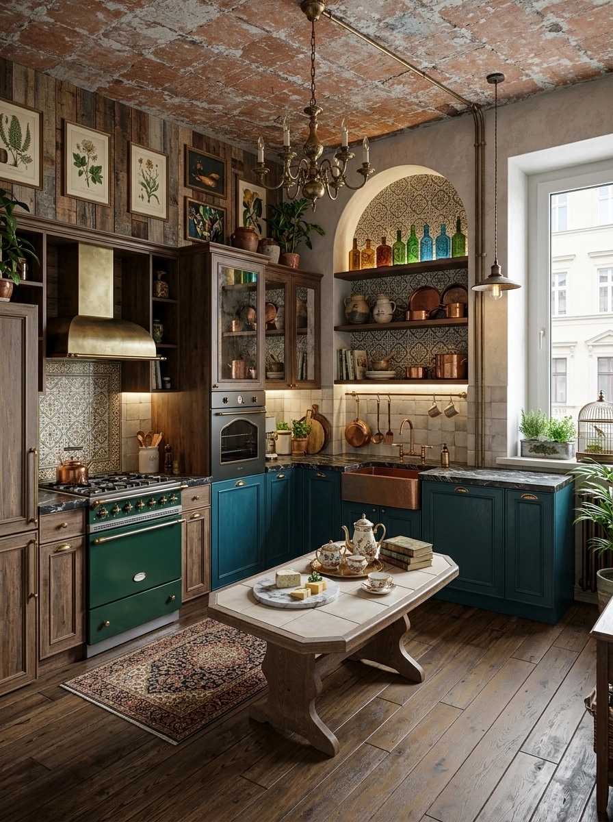 Eclectic Mutfak design — interior photo by GenRoom AI