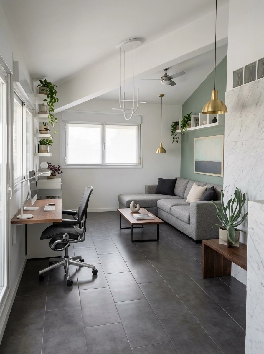 Minimalism Living Room design — interior photo by GenRoom AI