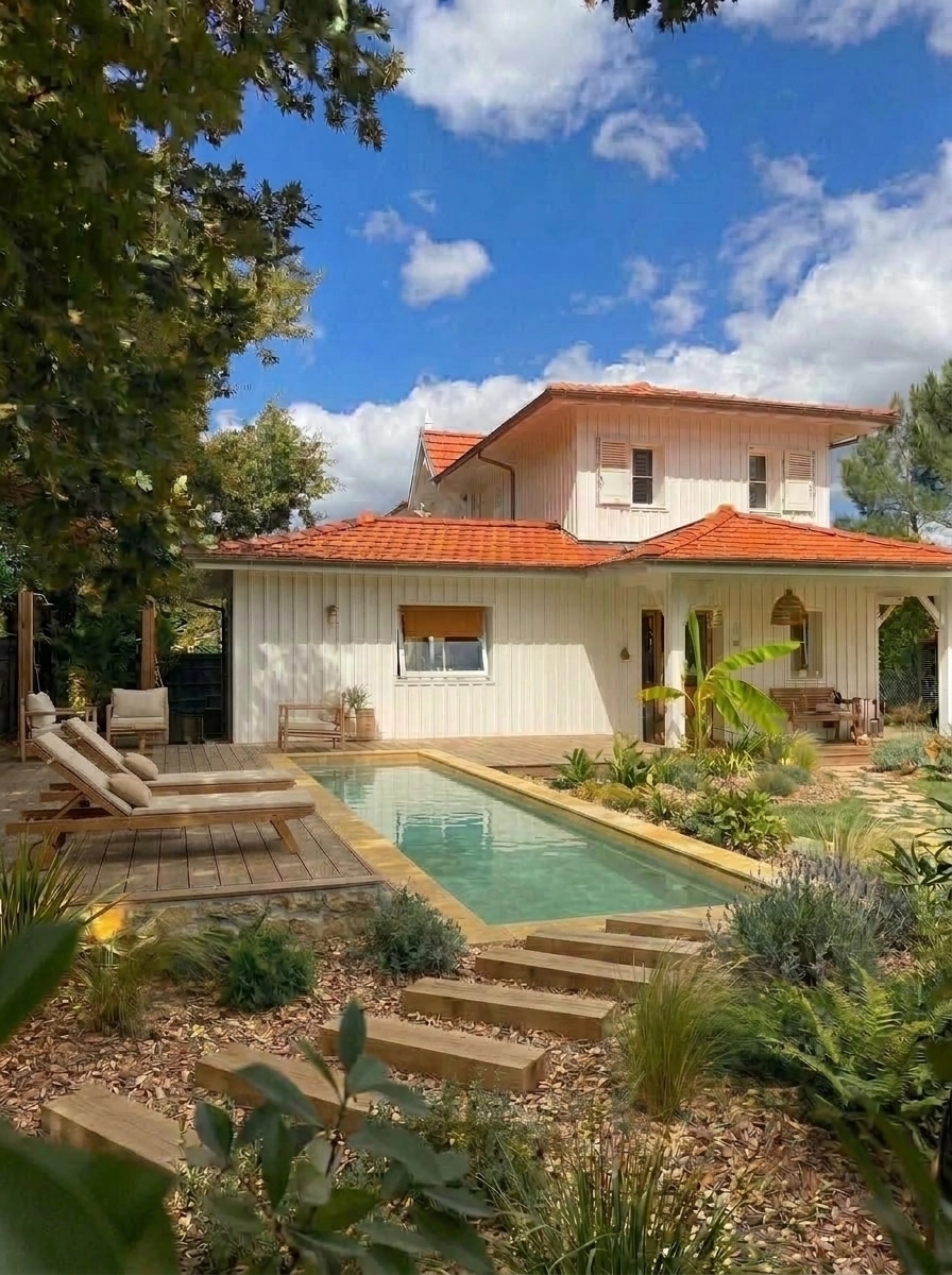 Landscape design in Eco Natural Garden style — Yard by GenRoom AI