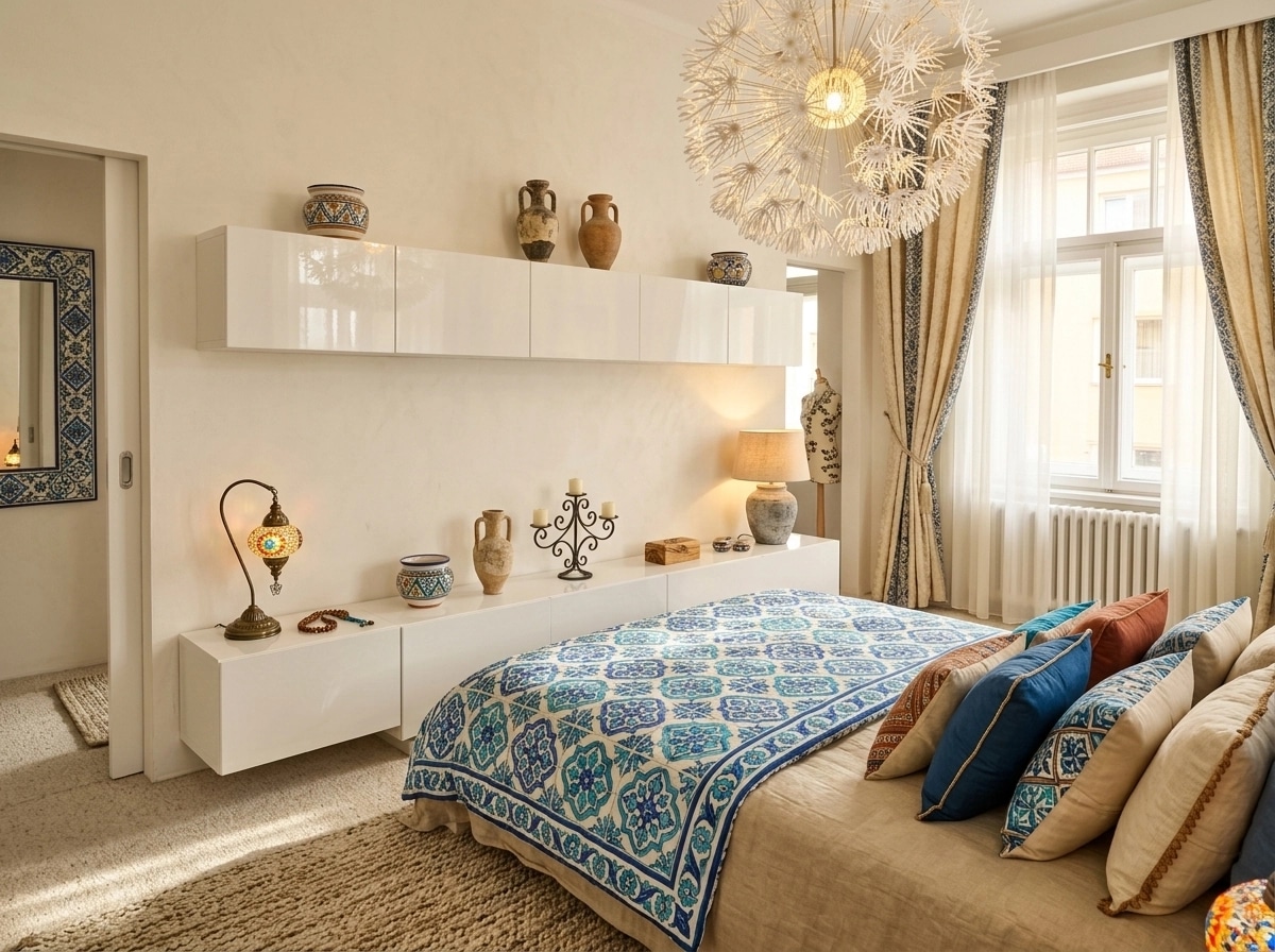 Interior design in Mediterranean style — Bedroom by GenRoom AI