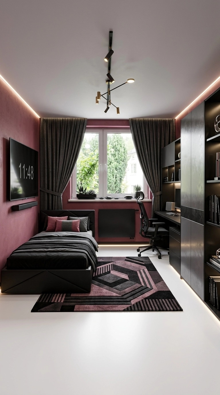 Interior design in Blacktec style — Bedroom by GenRoom AI
