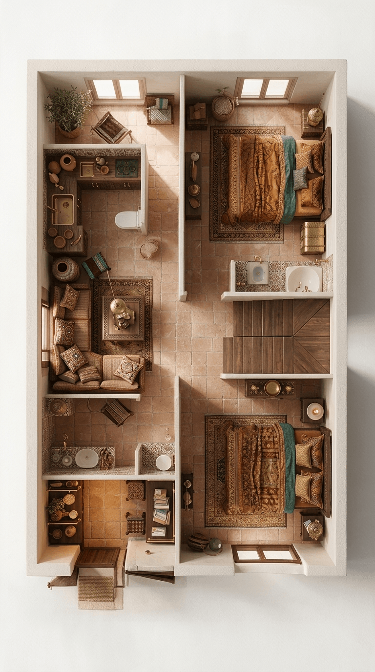 Mediterranean Living Room design — interior photo by GenRoom AI
