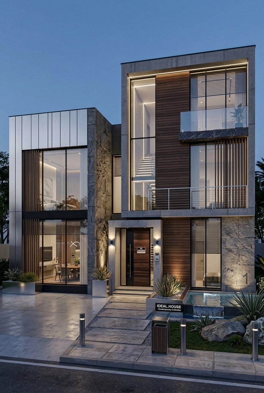Contemporary Facade Facade design — facade photo by GenRoom AI