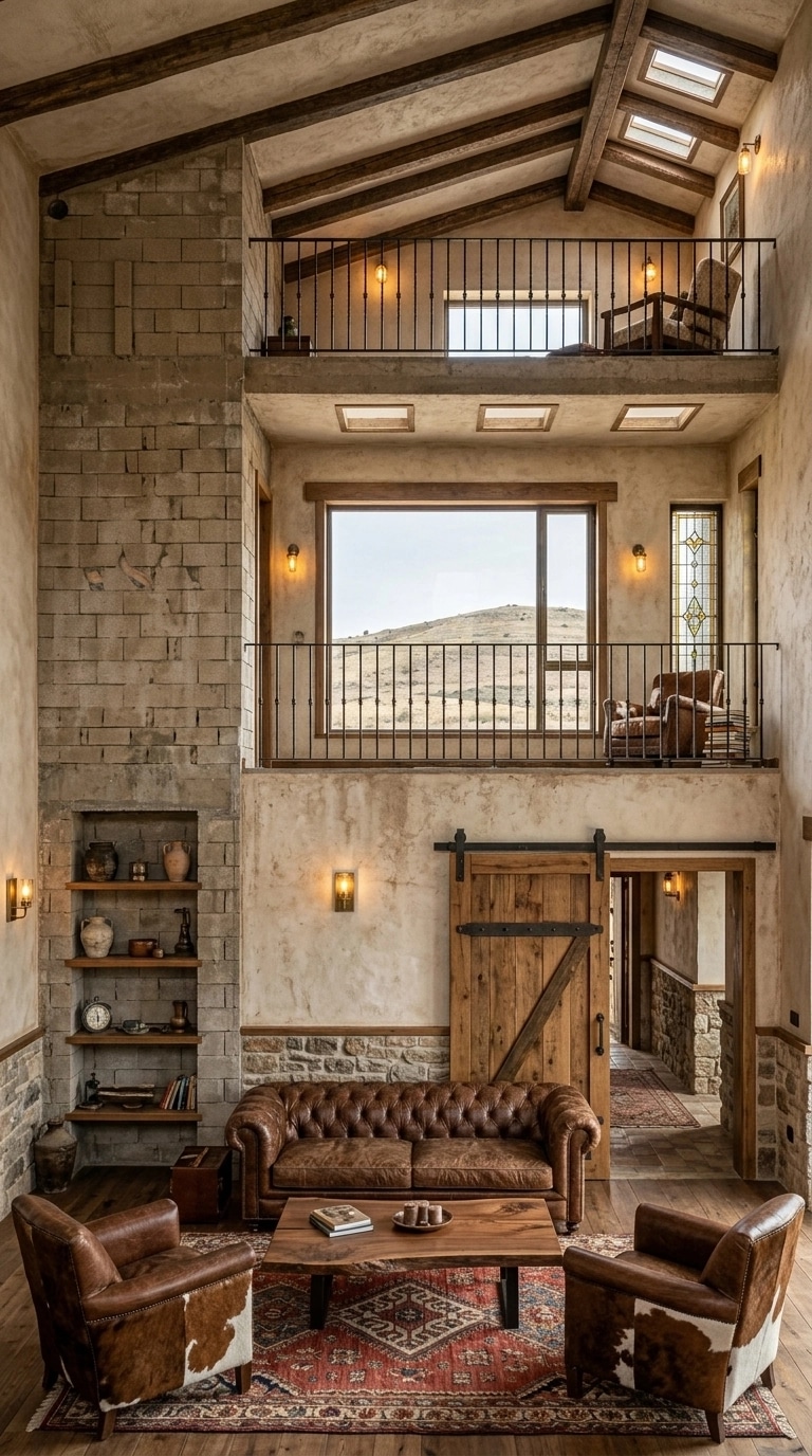 Interior design in Rustic style — Living Room by GenRoom AI