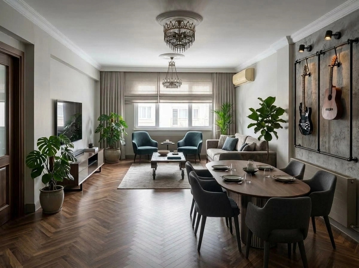 Interior design in Contemporary style — Living Room by GenRoom AI