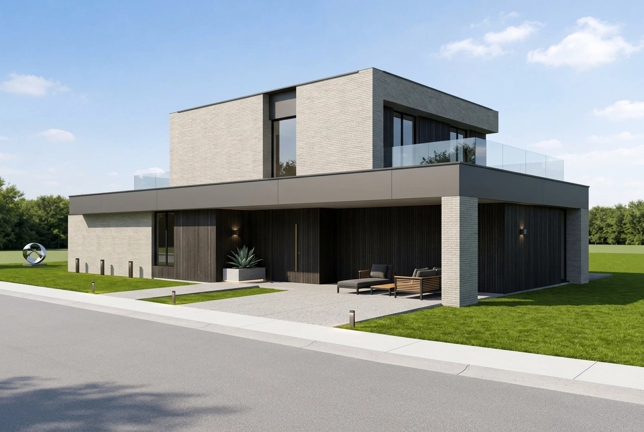Facade design in Contemporary Facade style — Facade by GenRoom AI