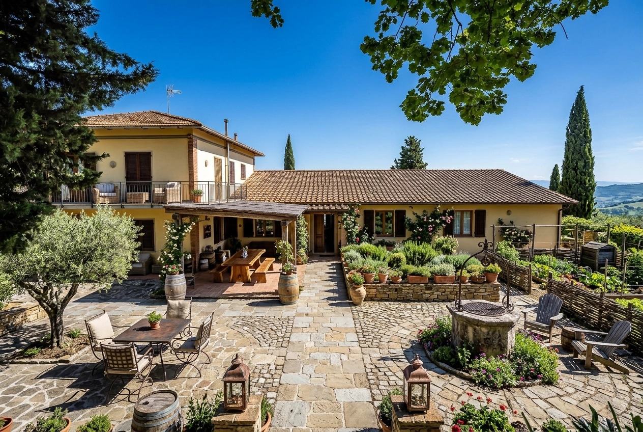 Country Rustic Garden Yard design — yard photo by GenRoom AI