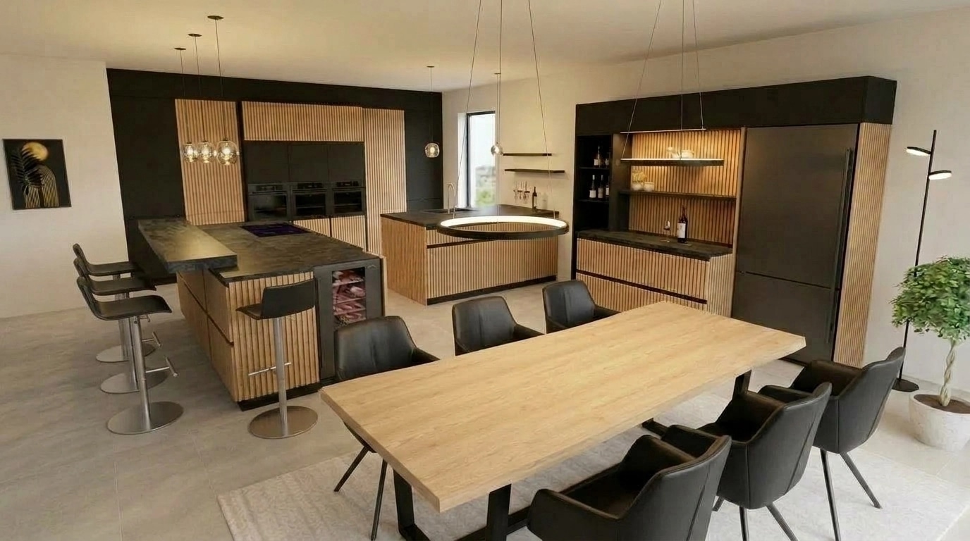 Kitchen interior in no_style style — photo by GenRoom AI