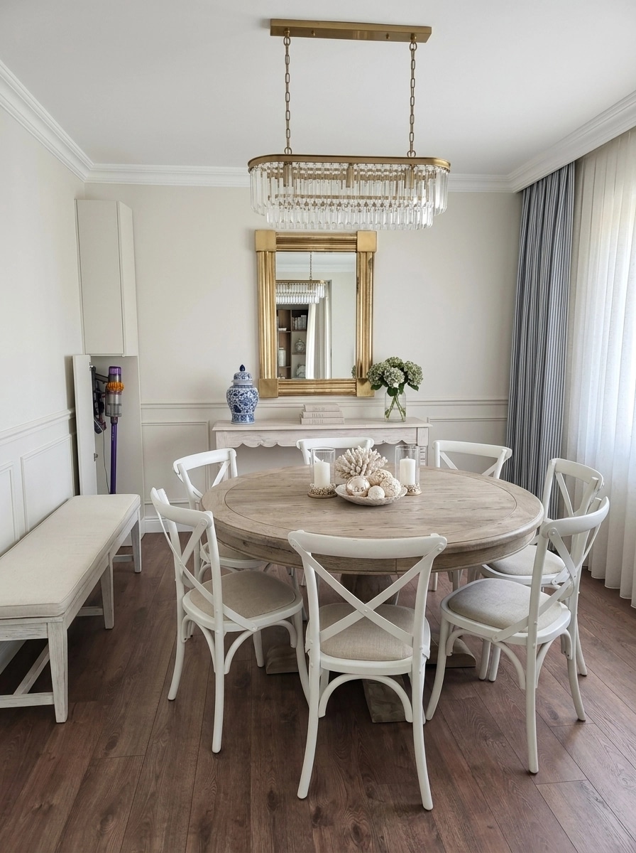 Design de interiores em estilo Coastal / Hamptons — dining_room por GenRoom AI