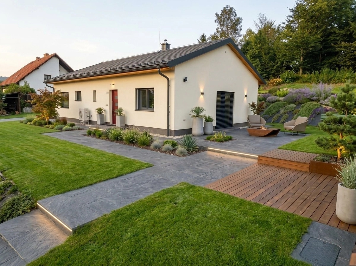 Landscape design in Contemporary Yard style — Yard by GenRoom AI