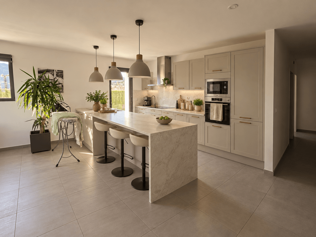 Modern Farmhouse Kitchen design — interior photo by GenRoom AI