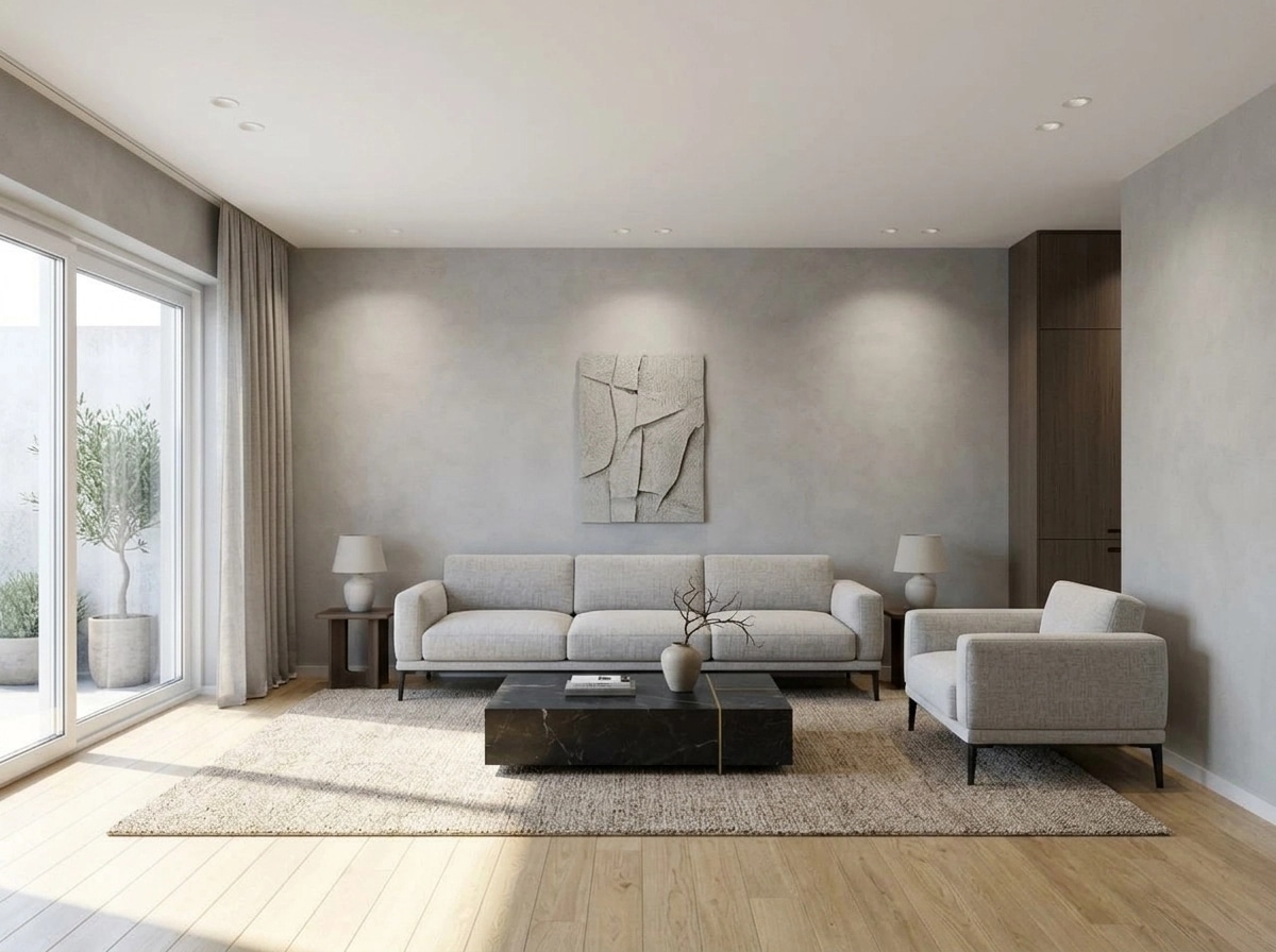 Minimalism Living Room design — interior photo by GenRoom AI