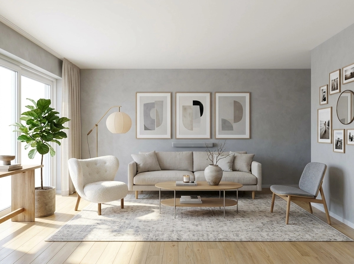 Scandinavian Living Room design — interior photo by GenRoom AI