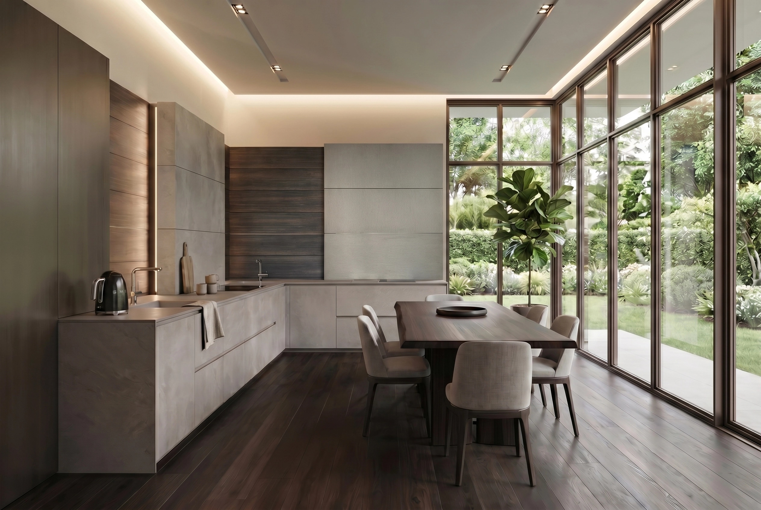 Interior design in Contemporary style — Kitchen by GenRoom AI