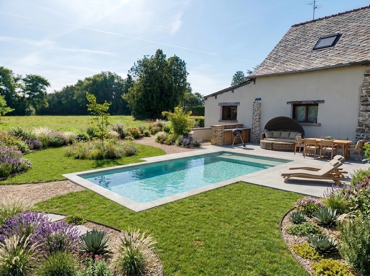 Landscape design in Contemporary Yard style — Yard by GenRoom AI