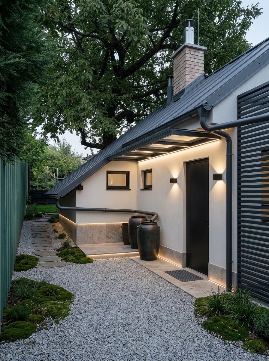 Facade design in Minimalist Facade style — photo by GenRoom AI