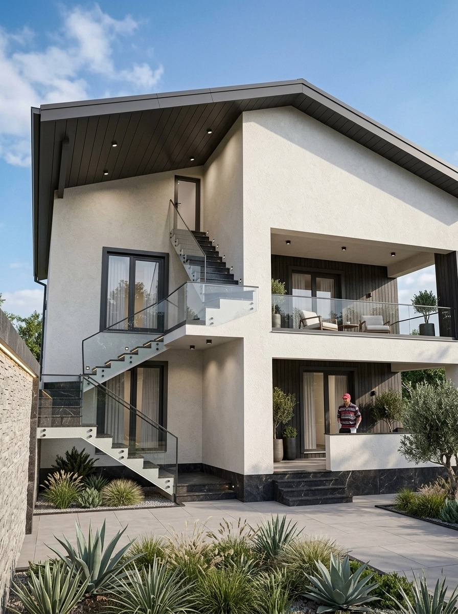Contemporary Facade Facade design — facade photo by GenRoom AI