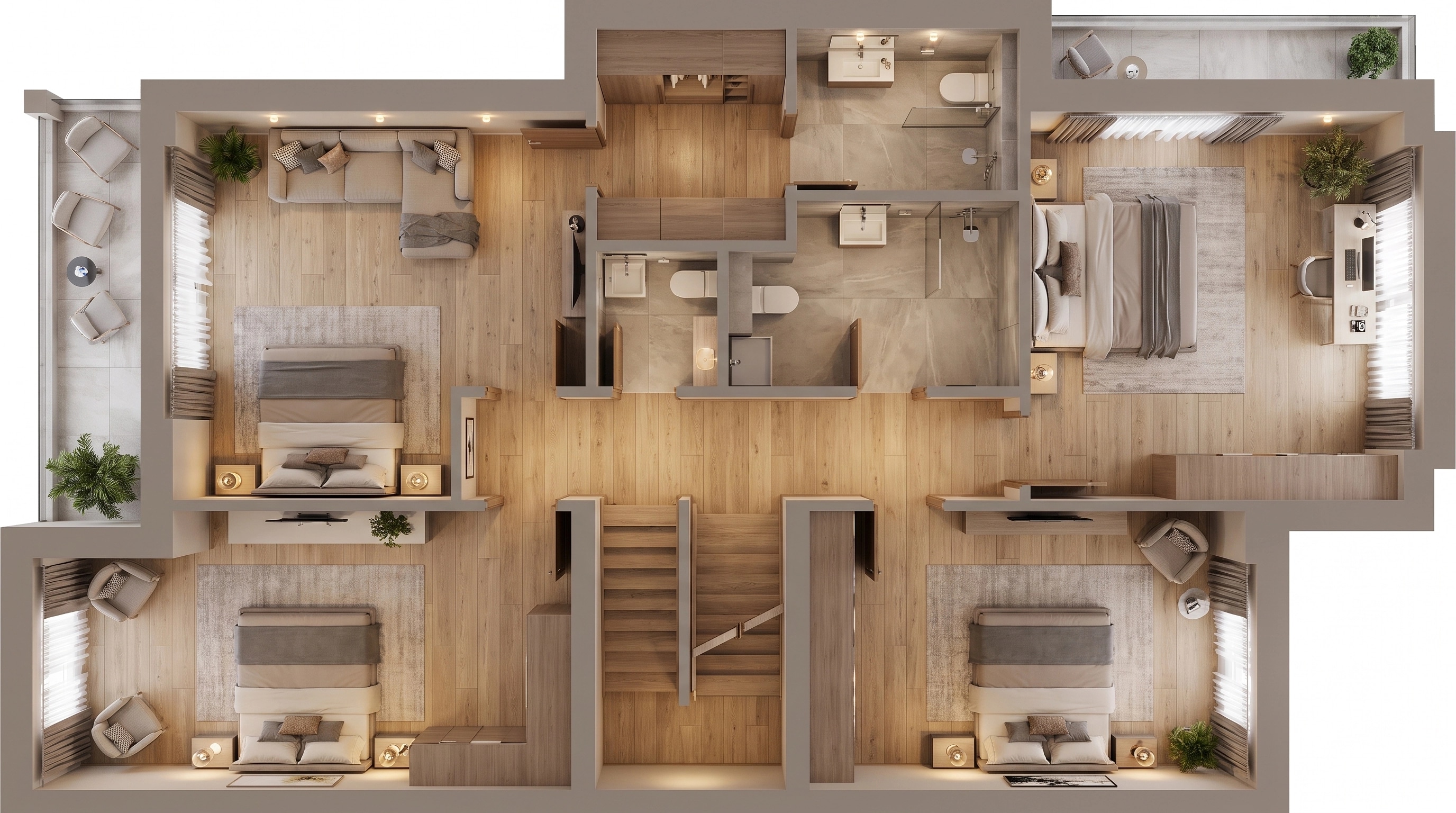 Interior design in Contemporary style — Living Room by GenRoom AI