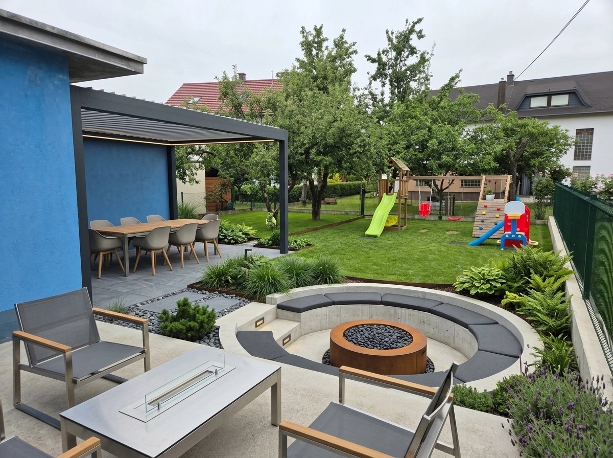 Landscape design in Contemporary Yard style — Yard by GenRoom AI