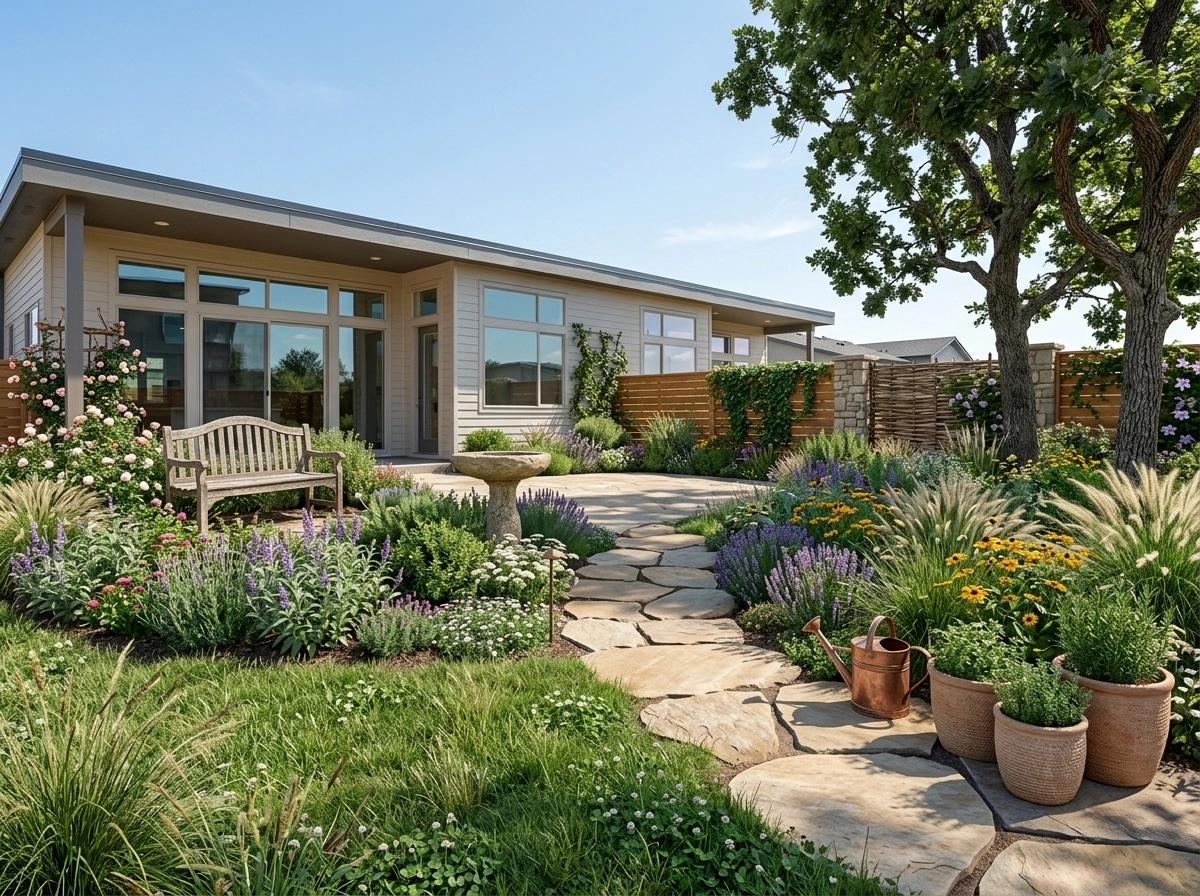 Country Rustic Garden Yard design — yard photo by GenRoom AI